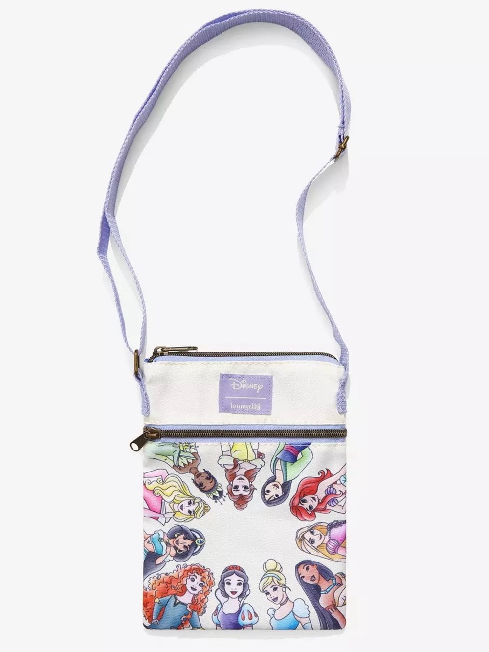 NWT Loungefly Disney Princess Group Passport Crossbody Bag - Picture 2 of 15